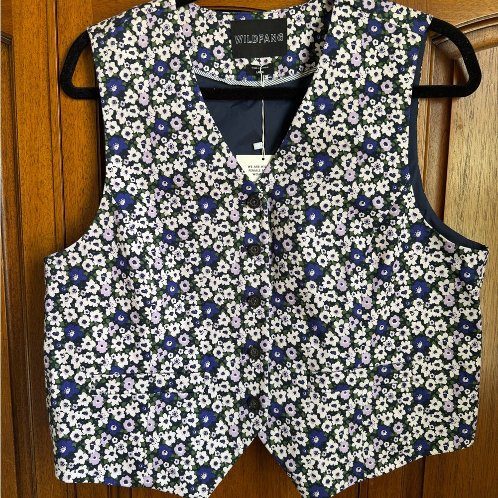 Wildfang Stretch Floral Vest